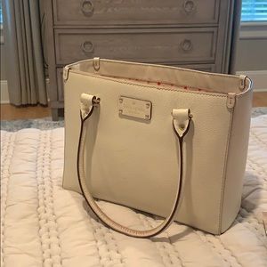 Katie spade cream bag